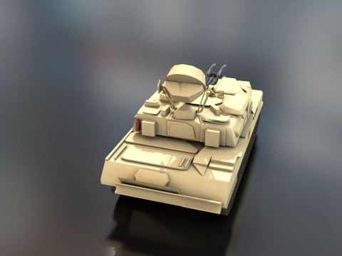 シルカ ZSU 23-4 ソ連軍戦車 3Dモデル