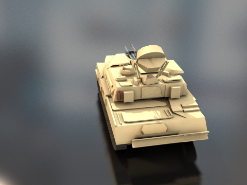 シルカ ZSU 23-4 ソ連軍戦車 3Dモデル