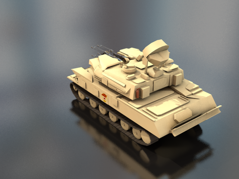 シルカ ZSU 23-4 ソ連軍戦車 3Dモデル