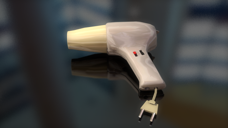 Asciugacapelli Modello 3D .c4d .max .obj .3ds .fbx .stl .blend 