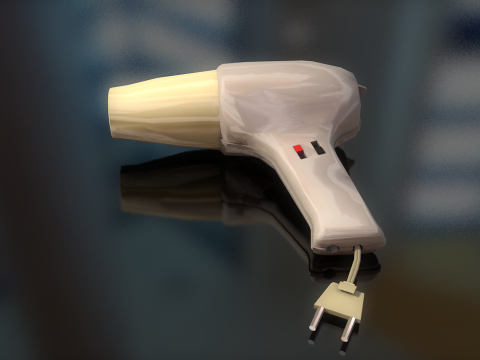 ヘアドライヤー 3Dモデル