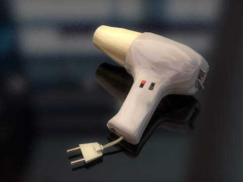 Asciugacapelli Modello 3D
