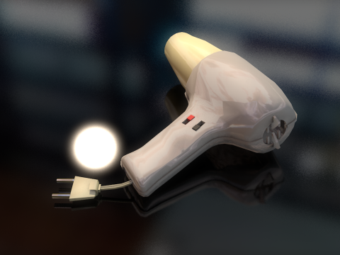 Asciugacapelli Modello 3D