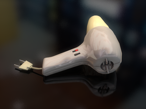 Asciugacapelli Modello 3D