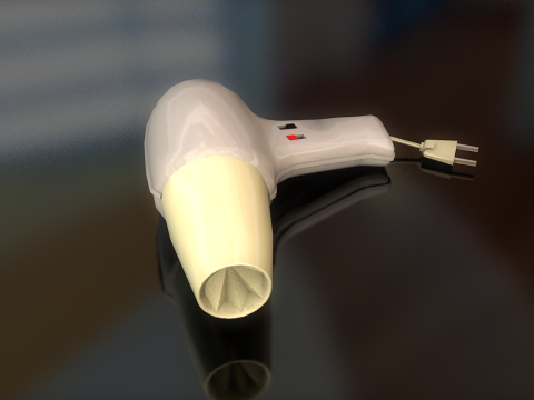 Asciugacapelli Modello 3D