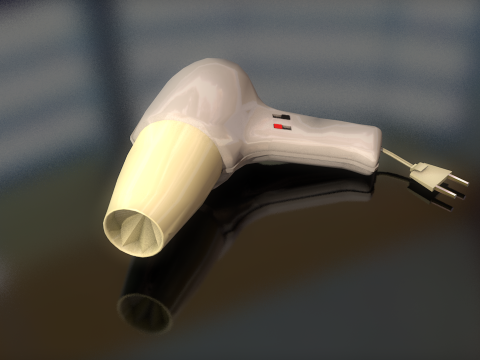 Asciugacapelli Modello 3D