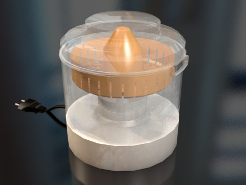 Sinaasappel elektrische sapcentrifuge 3D Model