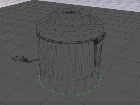 Orange Electrical Juice Squeezer 3D Model
