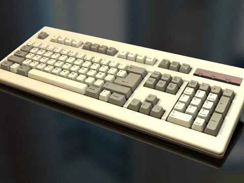 Computertastatur 3D Modell