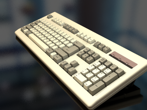 Computer Keyboard 3D Model