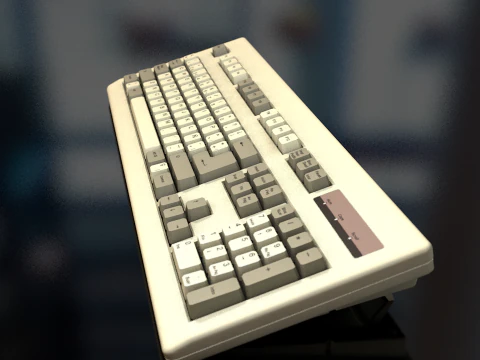 Computertastatur 3D Modell
