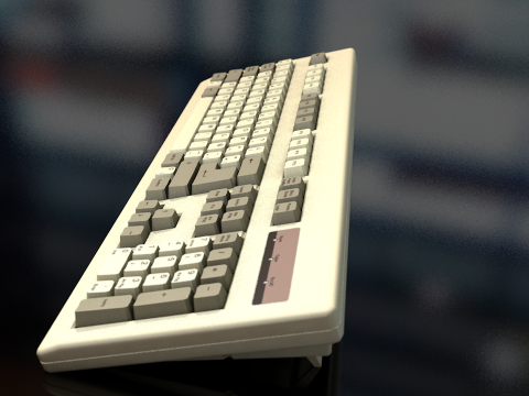 Computer Keyboard 3D Model