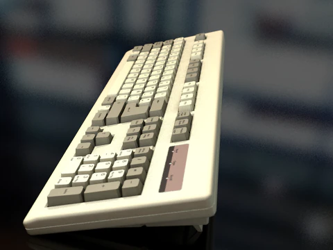 Computertastatur 3D Modell