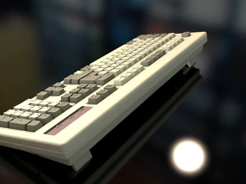 Computertastatur 3D Modell
