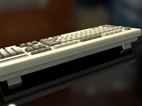 Computer Keyboard 3D Model