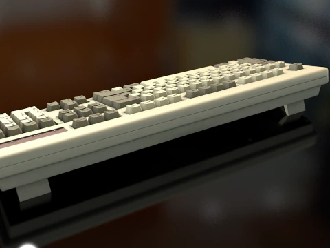 Computertastatur 3D Modell