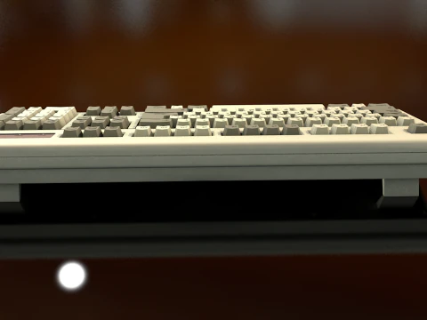 Computertastatur 3D Modell