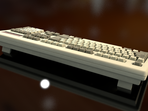 Computer Keyboard 3D Model