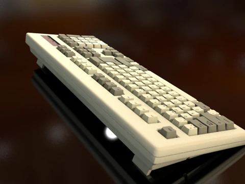 Computertastatur 3D Modell