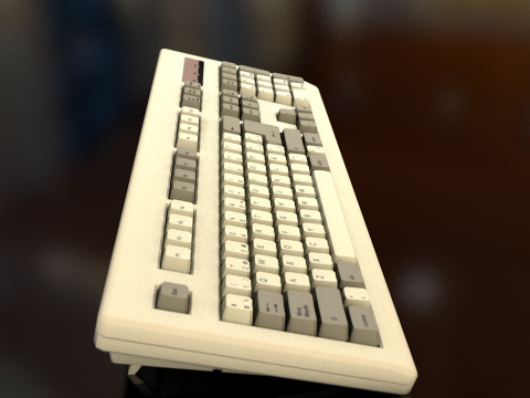 Computer Keyboard 3D Model