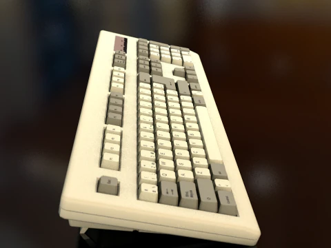 Computertastatur 3D Modell