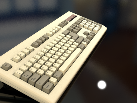 Computer Keyboard 3D Model