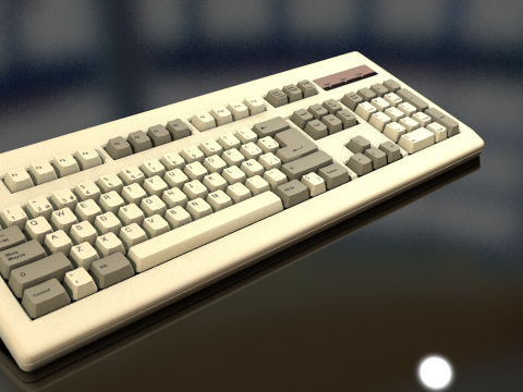 Computer Keyboard 3D Model