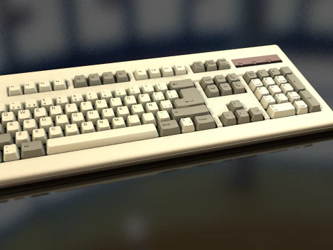 Computertastatur 3D Modell