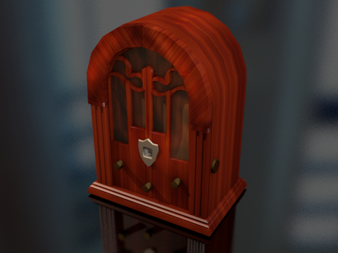 Radio Vintage Magnadyne Modèle 3D