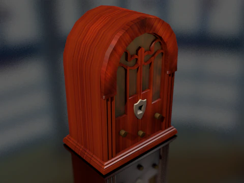Magnadyne Vintage Radio 3D Model