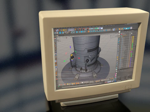 Pc Computer Screen Monitor 3D Model