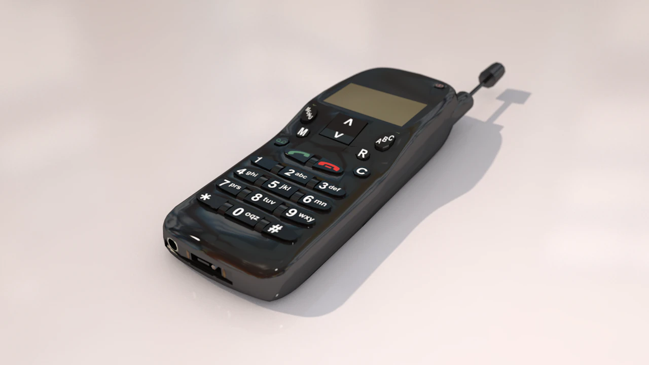 Nokia Mobile Phone 3D Model .c4d .max .obj .3ds .fbx .stl .blend 