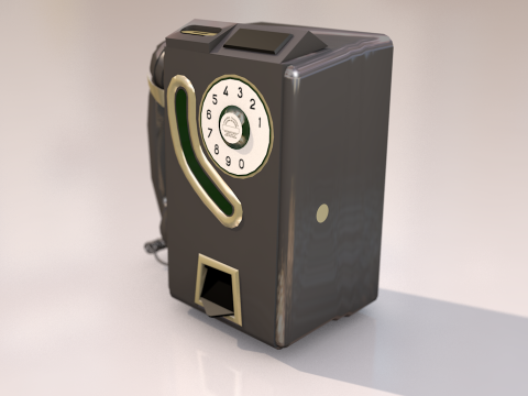 Public Pay Phone 3D Model
