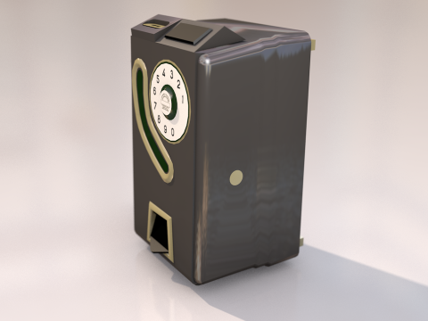 Public Pay Phone 3D Model