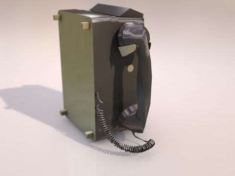 Public Pay Phone 3D Model