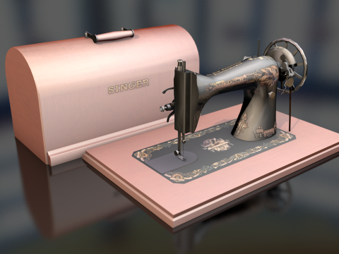 Швейна машина Singer 3D Модель
