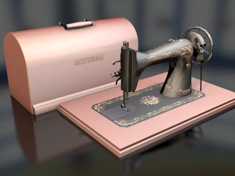 Швейная машина Зингер 3D Модель