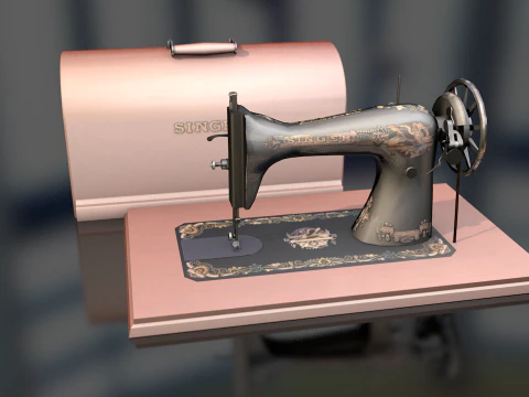 Singer Sewing Machine 3D Model