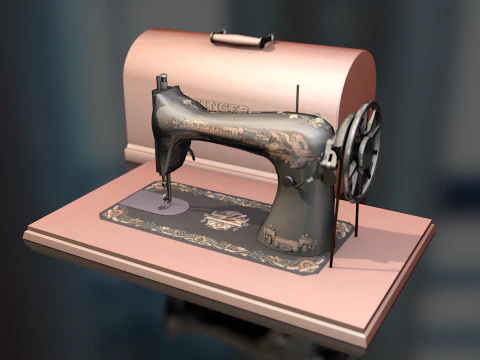 Singer Sewing Machine 3D Model