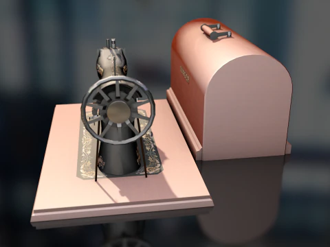 Singer Sewing Machine 3D Model