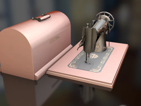 Singer Sewing Machine 3D Model