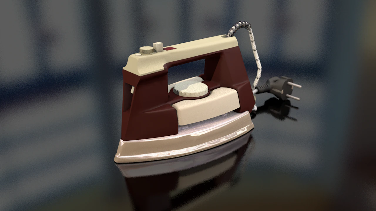 Retro Iron Clothes 3D Model .c4d .max .obj .3ds .fbx .stl .blend 