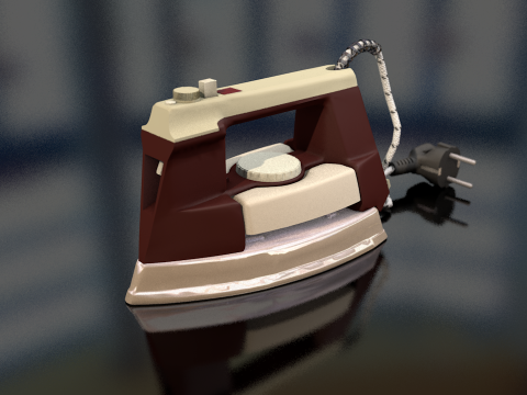 Retro żelazne ubrania Model 3D