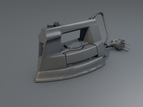 Retro Iron Clothes 3D Model