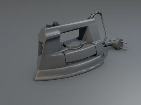 Retro Iron Clothes 3D Model
