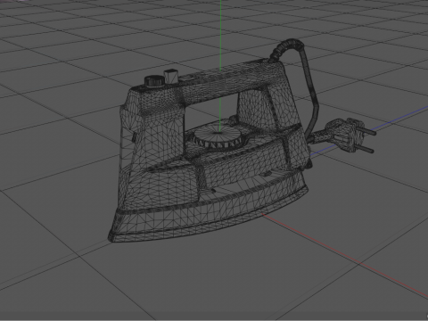 Retro Iron Clothes 3D Model