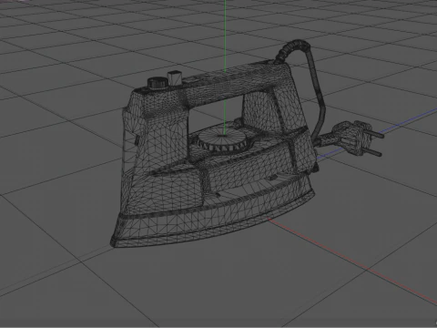 Retro Iron Clothes 3D Model