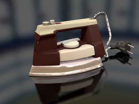 Retro Iron Clothes 3D Model