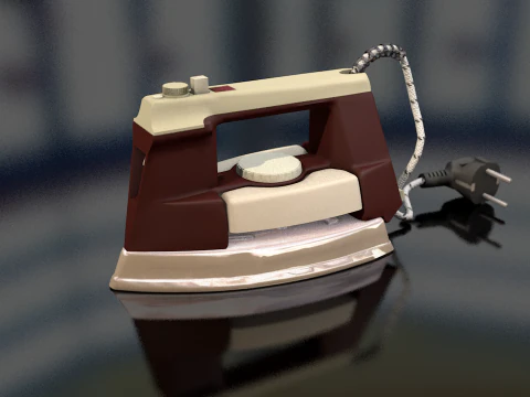 Retro Iron Clothes 3D Model