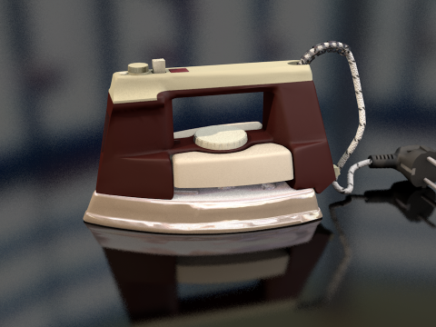 Retro Iron Clothes 3D Model